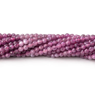 2.9mm Shaded Star Ruby Micro Faceted Round Beads 12.5 inch 114 pieces A (ONLINE ORDER ONLY)