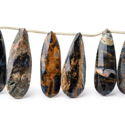 29x10-34x12mm Pietersite Faceted Pear Beads 8 inch 16 pieces (ONLINE ORDER ONLY)