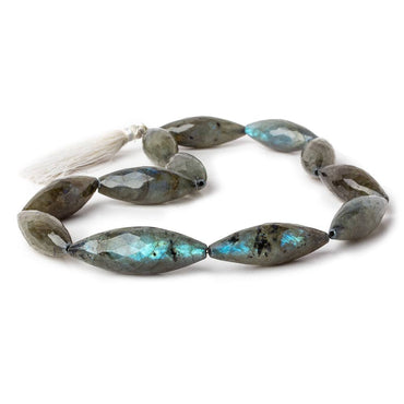 29x11-39x13mm Labradorite Straight Drilled Faceted BiCone 14.5 inch 12 pieces A (ONLINE ORDER ONLY)