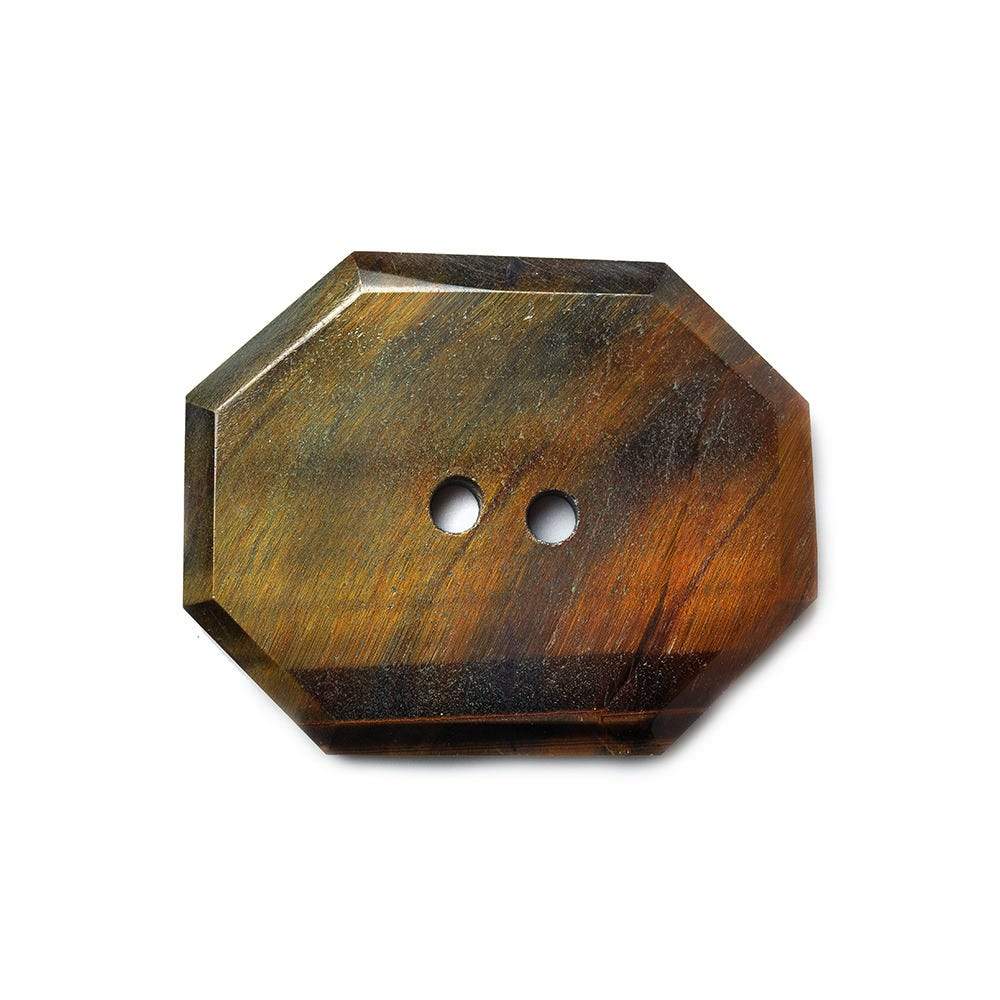 29x23mm Golden Tiger's Eye Rectangle 2.5mm hole button 1 piece (ONLINE ORDER ONLY)