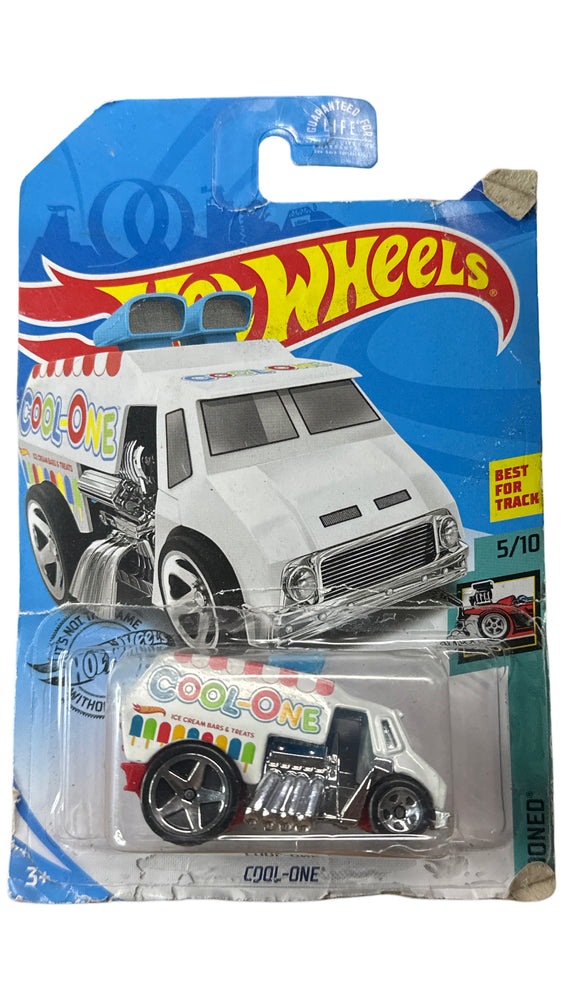 Hot Wheels Tooned 5/10 (2017) White Cool-One Toy Truck 38/250 (Online Order Only)