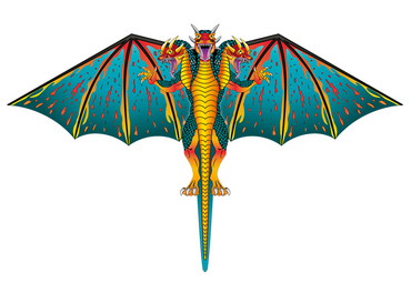 3 Headed Ultra Nylon 74 inch Wingspan Dragon (ONLINE ORDER ONLY)