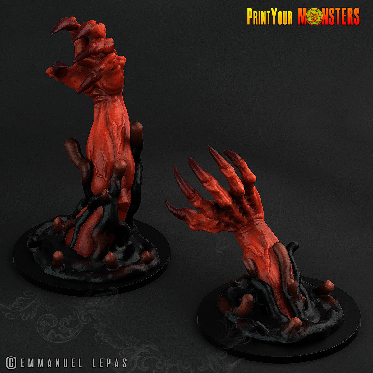 3D Printed Print your Monster The Abyssal Hand Horrors - Demonclaws 28mm 32mm D&D (Online Only)