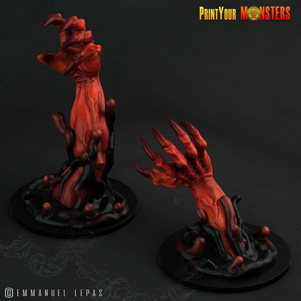 3D Printed Print your Monster The Abyssal Hand Horrors - Demonclaws 28mm 32mm D&D (Online Only)