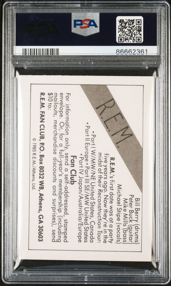 1985 WONDER BREAD ROCK STARS R.E.M. ROCK STARS # - PSA 8 (Online Order Only)