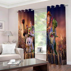 2 Panels Toy Story Curtains Blackout Window Drapes for Room Decoration (Online Order Only)