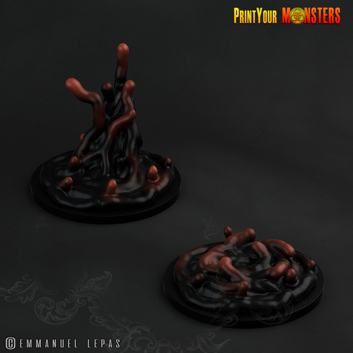 3D Printed Print your Monster The Abyssal Hand Horrors - Slime Demonclaws 28mm 32mm D&D (Online Only)