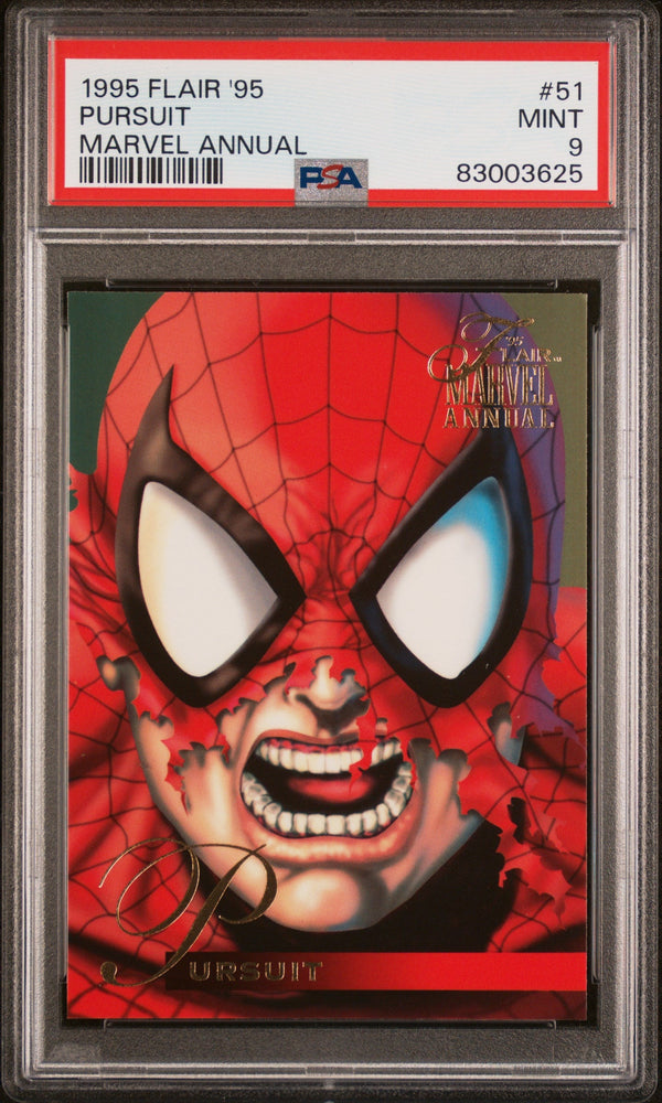 1995 FLAIR '95 MARVEL ANNUAL PURSUIT MARVEL ANNUAL #51 - PSA 9 (Online Order Only)