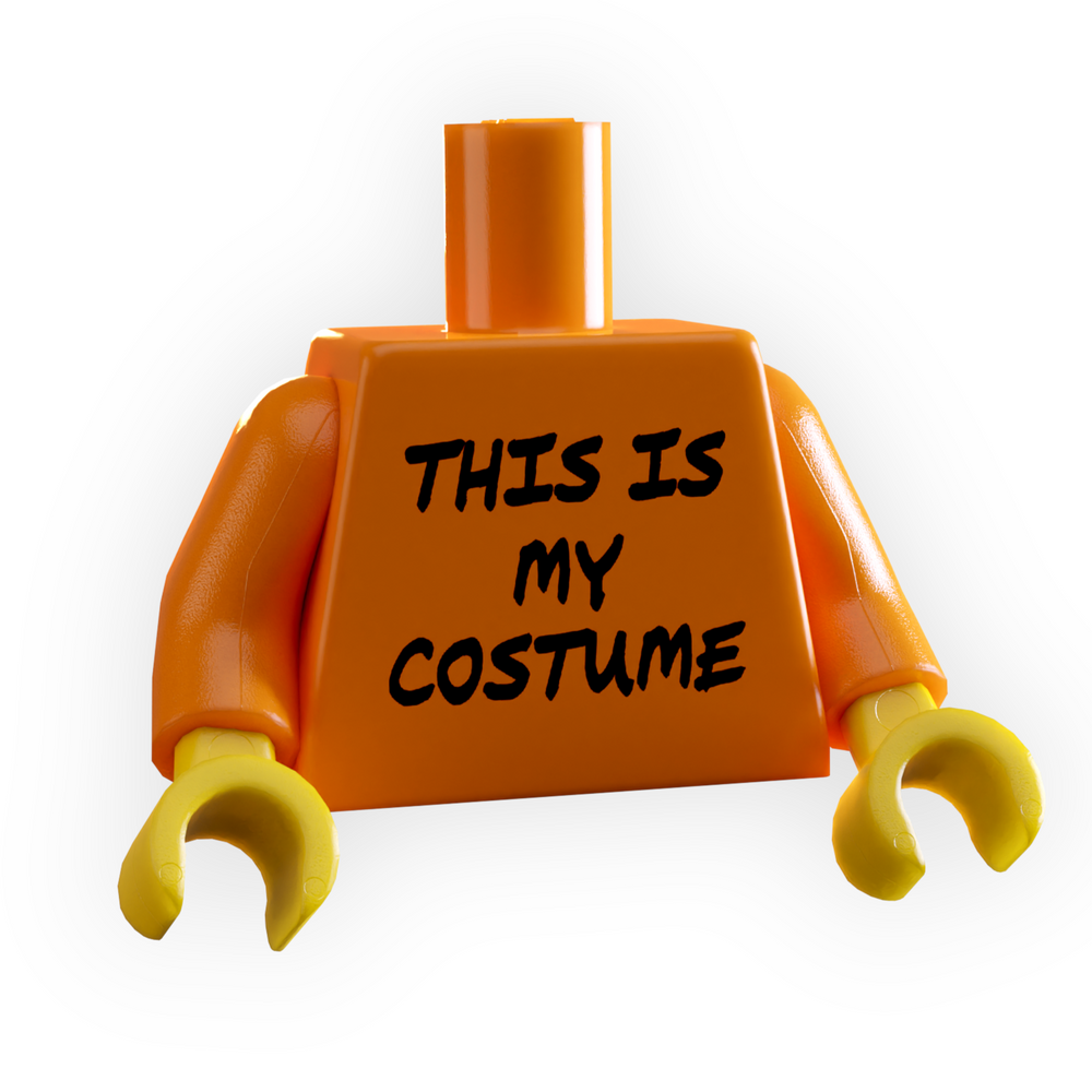 Halloween This is My Costume Minifig Torso (ONLINE ORDER ONLY)