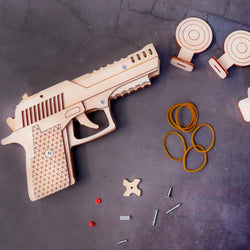 DIY Kit Rubber Band Launcher, Fun Wooden Craft and STEM Toy (ONLINE ORDER ONLY)