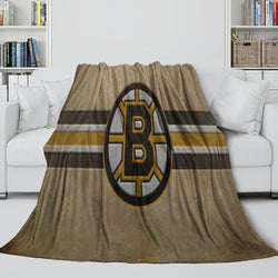 Boston Bruins Blanket Flannel Throw Kids Room Decoration (Online Order Only)