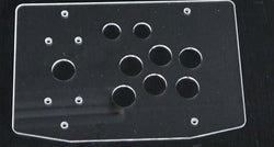 RAC-K500T Clear Transparent Acrylic Panel Flat Case 24/30mm Button Hole DIY Arcade Joystick Kits (Online Only)