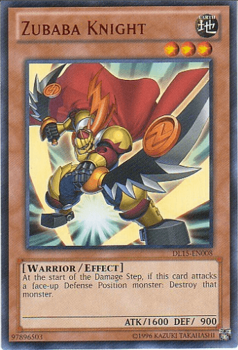 Zubaba Knight (Red) [DL15-EN008] Rare (ONLINE ORDER ONLY)