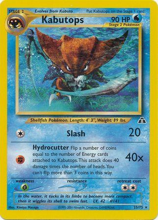 Kabutops (25/75) [Neo Discovery Unlimited] (Online Only)