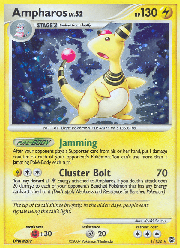 Ampharos (1/132) [Diamond & Pearl: Secret Wonders] (Online Only)