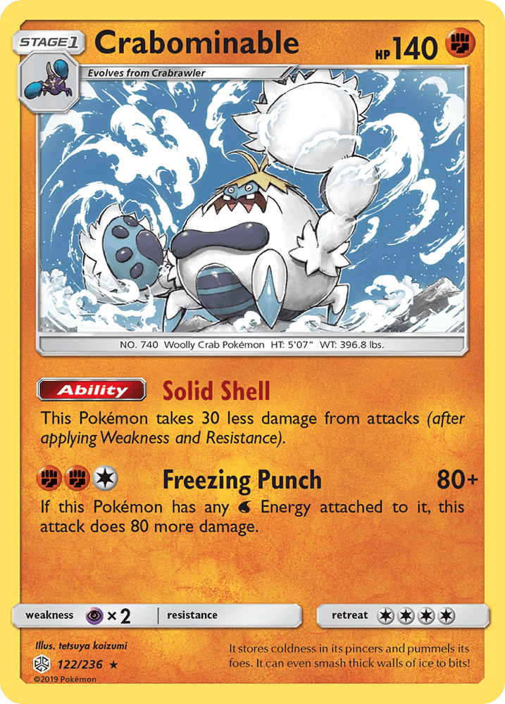 Crabominable (122/236) [Sun & Moon: Cosmic Eclipse] (Online Only)