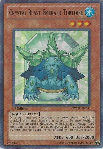 Crystal Beast Emerald Tortoise [RYMP-EN042] Super Rare (ONLINE ORDER ONLY)