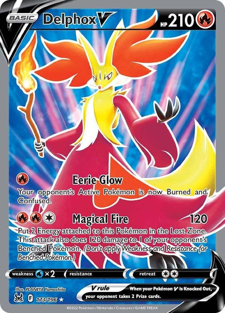 Delphox V (173/196) [Sword & Shield: Lost Origin] (Online Only)