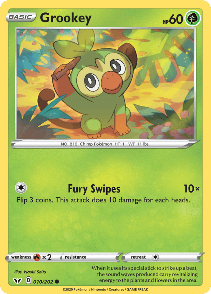 Grookey (010/202) [Sword & Shield: Base Set] (Online Only)