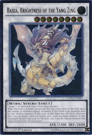 Baxia, Brightness of the Yang Zing (UTR) [DUEA-EN051] Ultimate Rare (ONLINE ORDER ONLY)