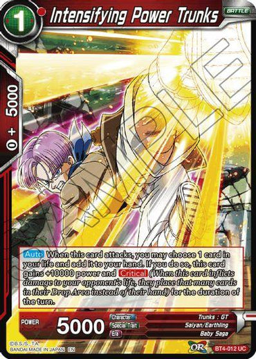 Intensifying Power Trunks (Reprint) (BT4-012) [Battle Evolution Booster] (ONLINE ORDER ONLY)
