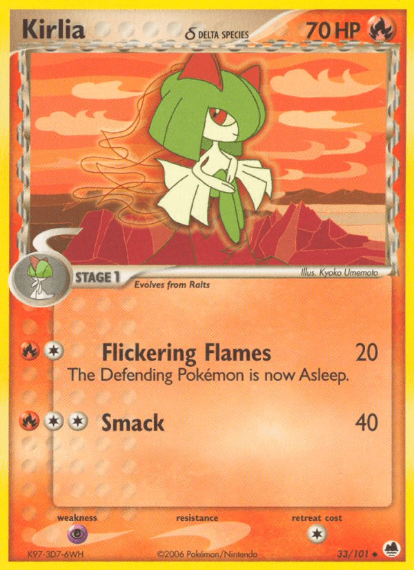 Kirlia (33/101) (Delta Species) [EX: Dragon Frontiers] (Online Only)