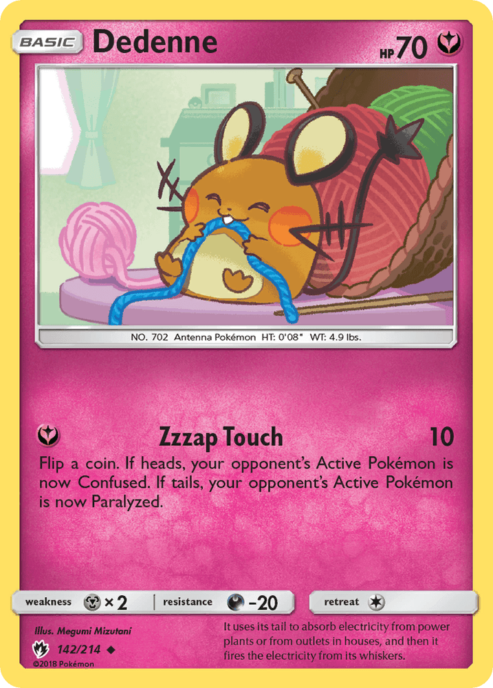 Dedenne (142/214) [Sun & Moon: Lost Thunder] (Online Only)