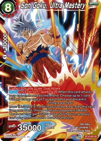 Son Goku, Ultra Mastery (BT16-005) [Realm of the Gods] (ONLINE ORDER ONLY)