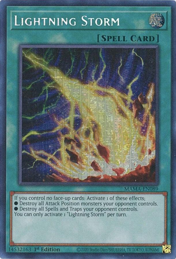 Lightning Storm [MAMA-EN089] Secret Pharaoh's Rare (ONLINE ORDER ONLY)