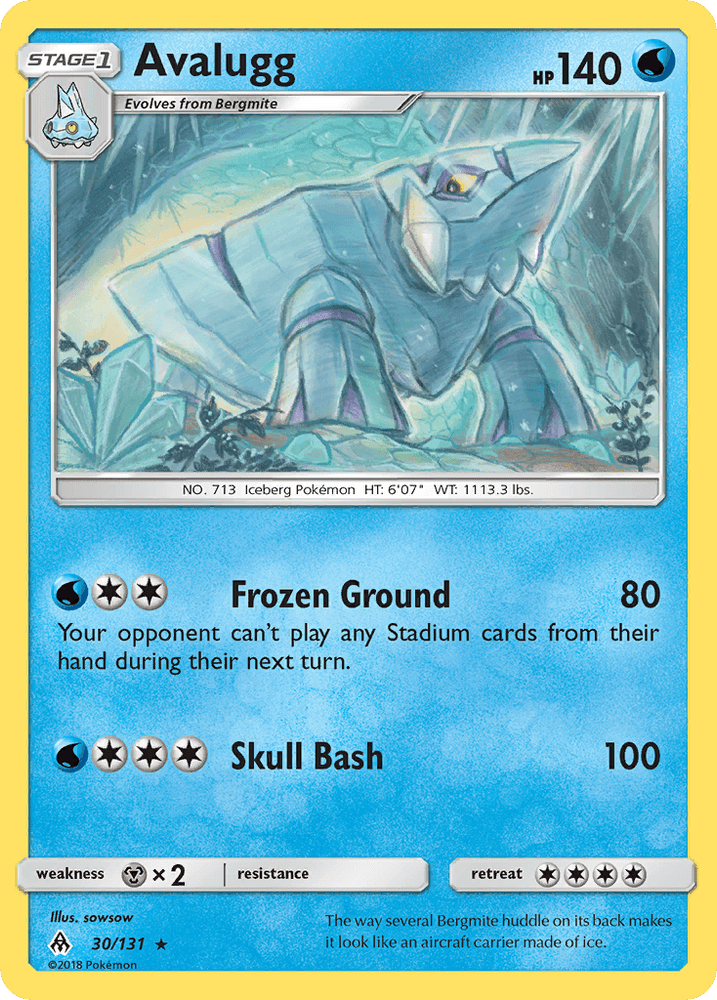 Avalugg (30/131) [Sun & Moon: Forbidden Light] (Online Only)