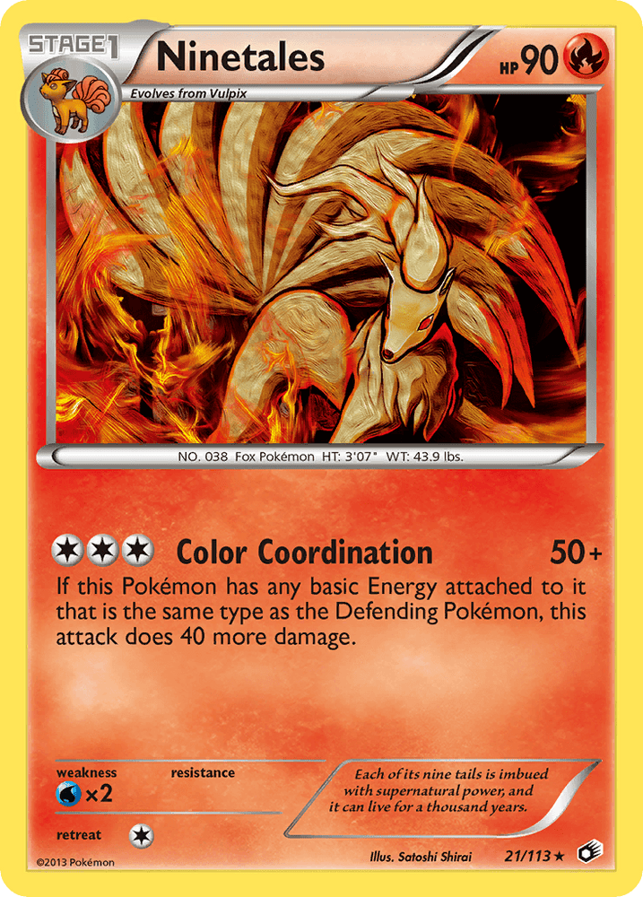 Ninetales (21/113) [Black & White: Legendary Treasures] (Online Only)