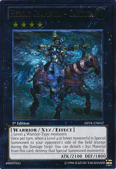 Heroic Champion - Gandiva (UTR) [ABYR-EN042] Ultimate Rare (ONLINE ORDER ONLY)