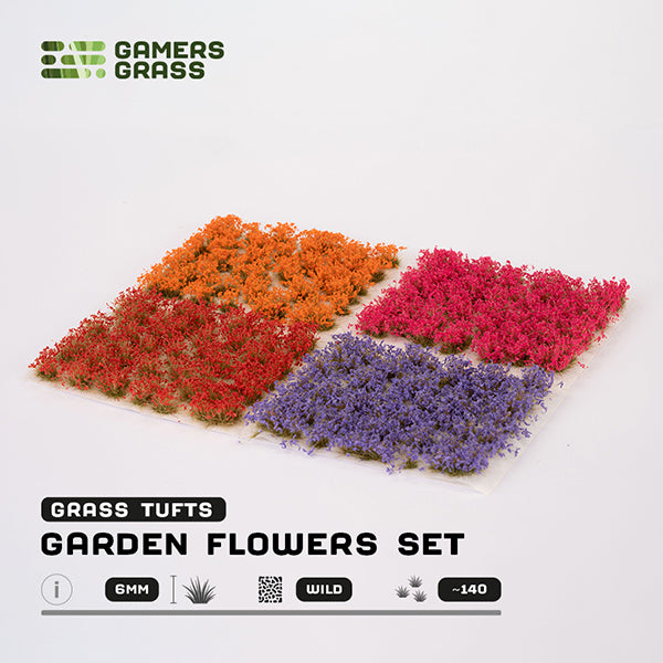 Gamers Grass Tufts: Garden Flowers Set- Wild (ONLINE ORDER ONLY)