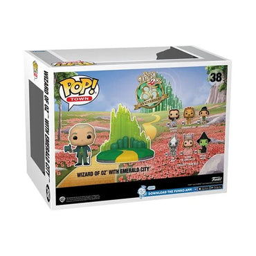 The Wizard of Oz 85th Anniversary Wizard of Oz with Emerald City Funko Pop! Town #38 (ONLINE ORDER ONLY)