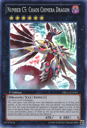 Number C5: Chaos Chimera Dragon [DRLG-EN043] Super Rare (ONLINE ORDER ONLY)