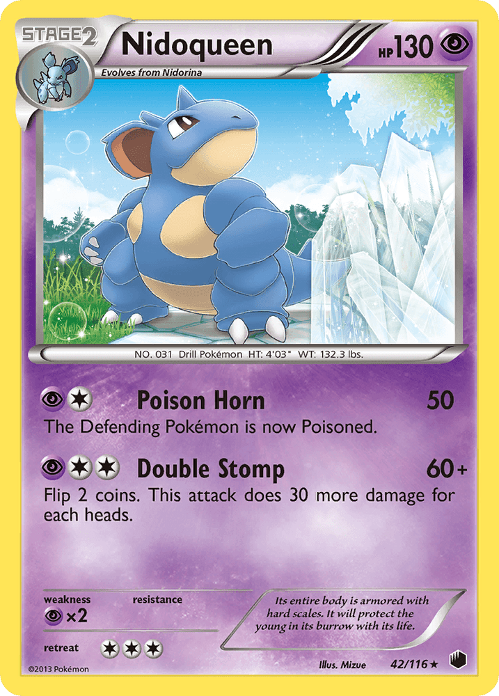 Nidoqueen (42/116) [Black & White: Plasma Freeze] (Online Only)