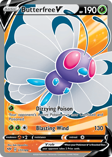Butterfree V (177/189) [Sword & Shield: Darkness Ablaze] (Online Only)