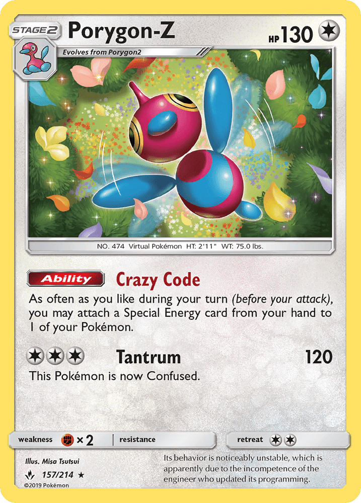 Porygon-Z (157/214) [Sun & Moon: Unbroken Bonds] (Online Only)
