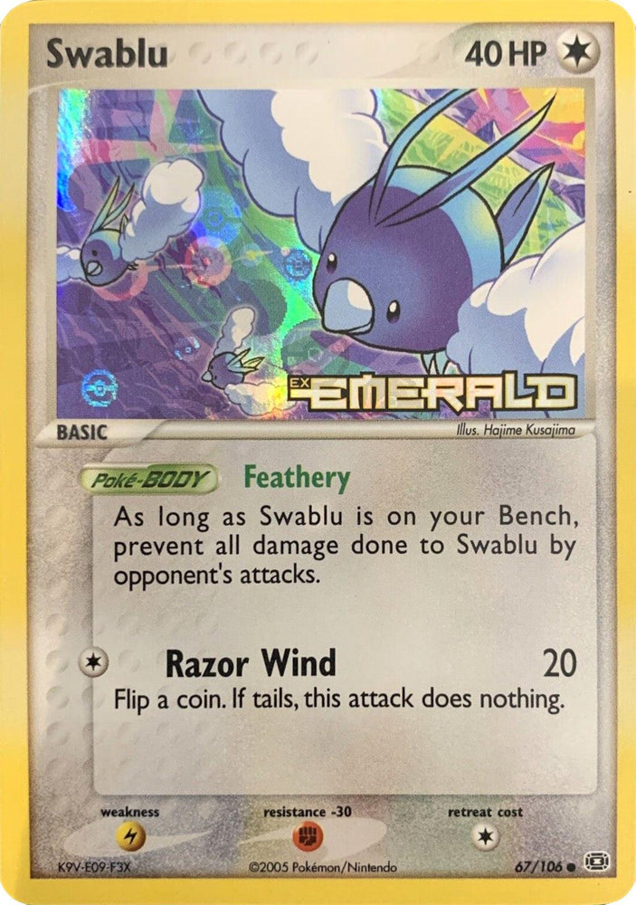 Swablu (67/106) (Stamped) [EX: Emerald] (Online Only)