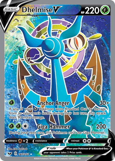 Dhelmise V (187/202) [Sword & Shield: Base Set] (Online Only)