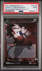 2021 DRAGON BALL SUPER S.GOKU, STRKNG/HEART #P-328 - PSA 9 (Online Order Only)