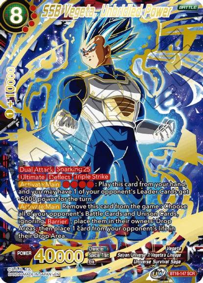 SSB Vegeta, Unbridled Power (BT16-147) [Realm of the Gods] (ONLINE ORDER ONLY)
