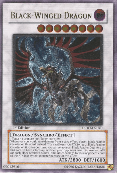 Black-Winged Dragon [TSHD-EN040] Ultimate Rare (ONLINE ORDER ONLY)