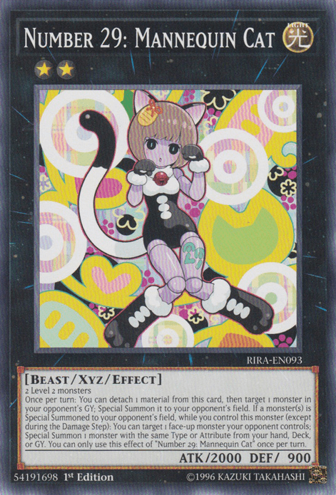 Number 29: Mannequin Cat [RIRA-EN093] Common (ONLINE ORDER ONLY)