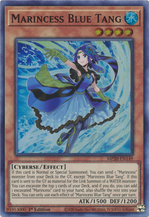 Marincess Blue Tang [MP20-EN149] Super Rare (ONLINE ORDER ONLY)