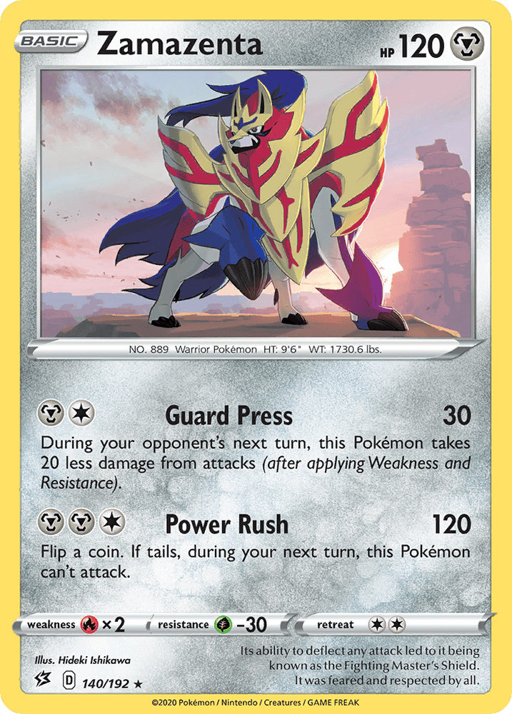 Zamazenta (140/192) [Sword & Shield: Rebel Clash] (Online Only)