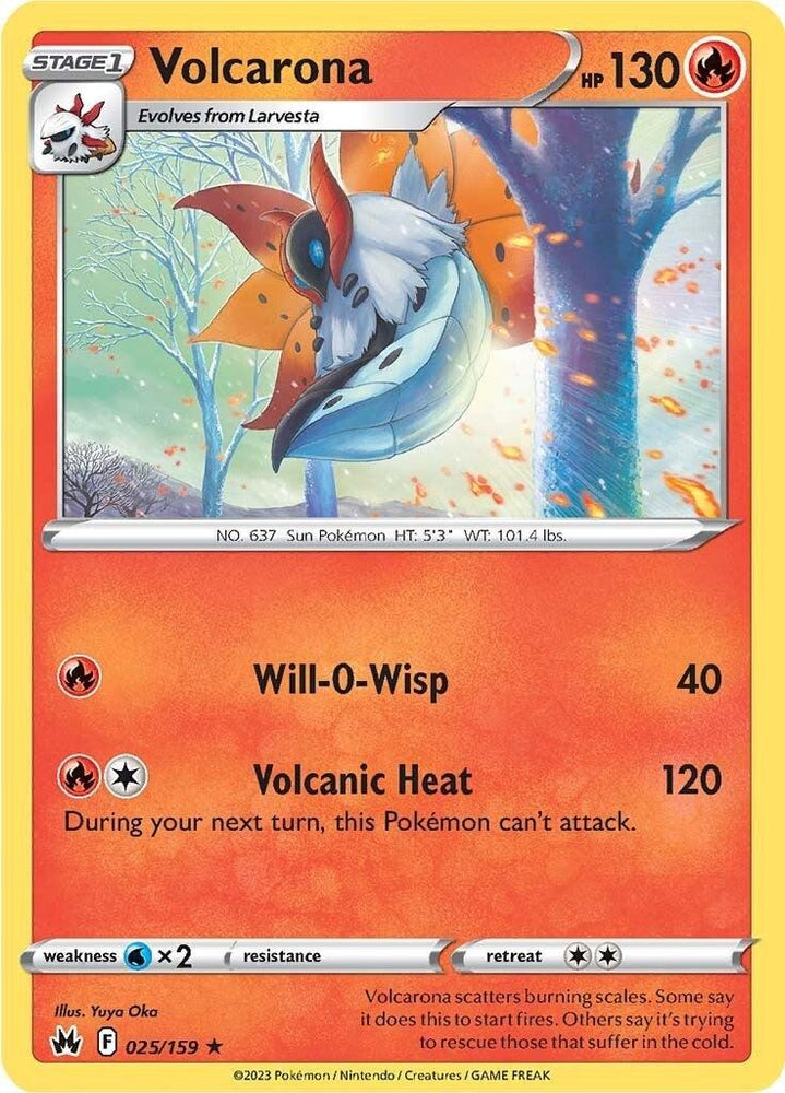 Volcarona (025/159) [Sword & Shield: Crown Zenith] (Online Only)