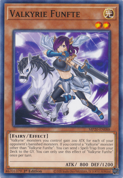 Valkyrie Funfte [MP20-EN088] Common (ONLINE ORDER ONLY)