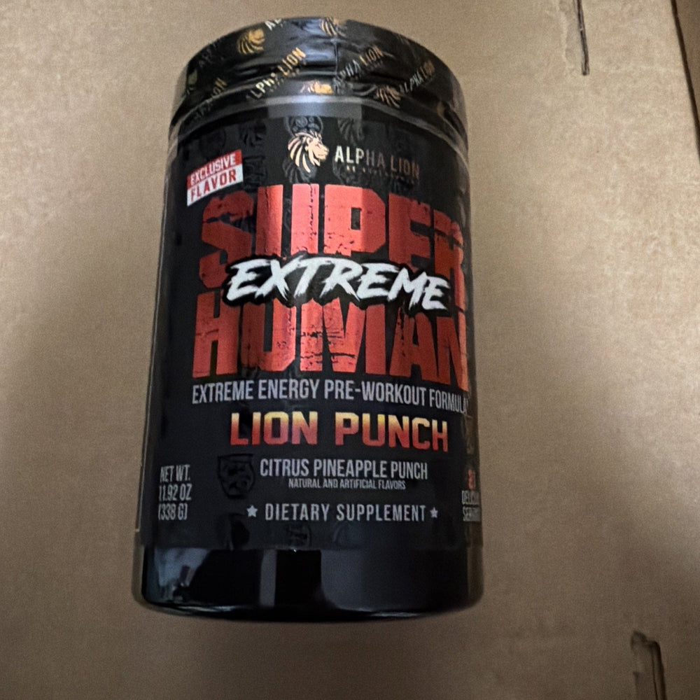 Superhuman Extreme Pre-Workout - Lion Punch (21 Servings) Exp 2/26 (ONLINE ORDER ONLY)