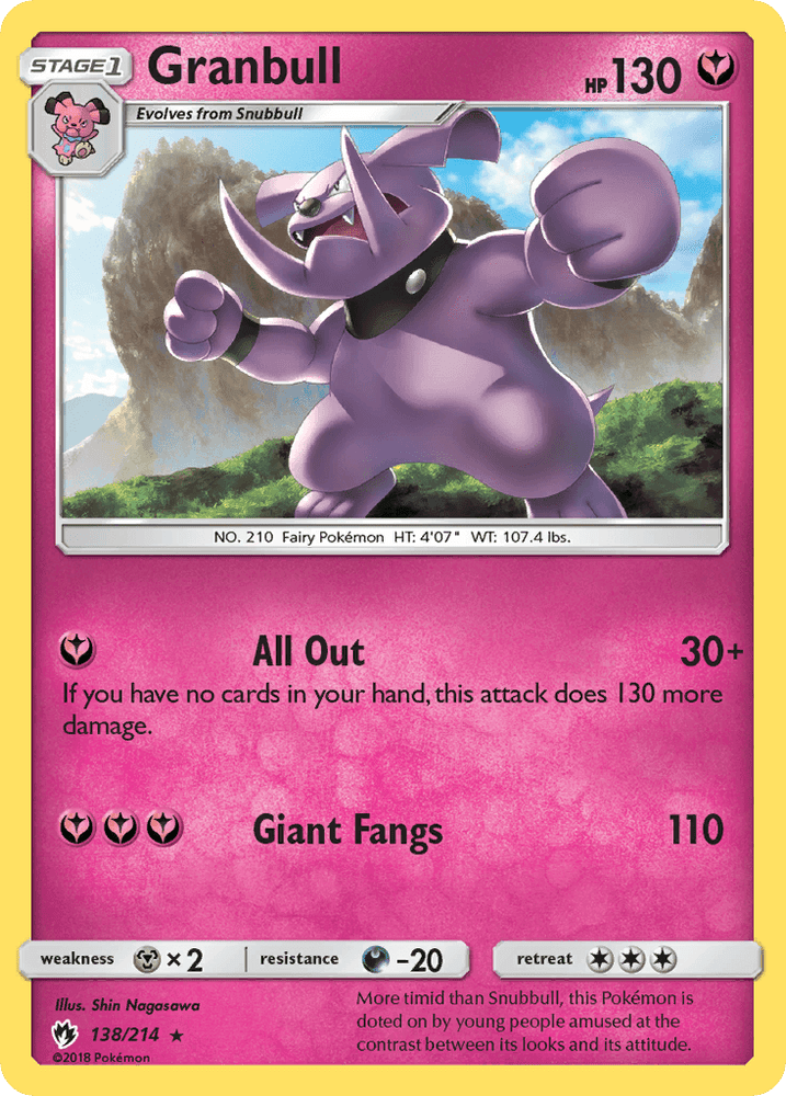 Granbull (138/214) [Sun & Moon: Lost Thunder] (Online Only)